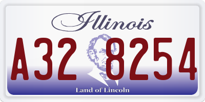 IL license plate A328254