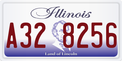 IL license plate A328256