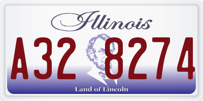 IL license plate A328274