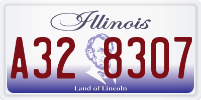 IL license plate A328307
