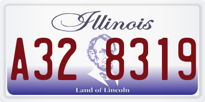 IL license plate A328319