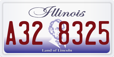 IL license plate A328325