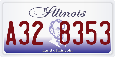 IL license plate A328353