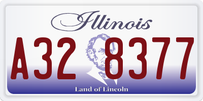 IL license plate A328377