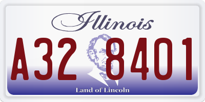 IL license plate A328401