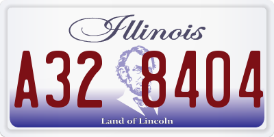 IL license plate A328404
