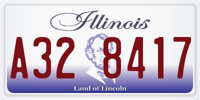 IL license plate A328417