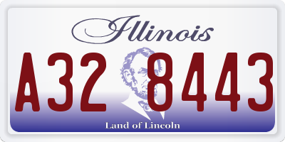 IL license plate A328443