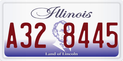 IL license plate A328445