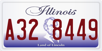 IL license plate A328449