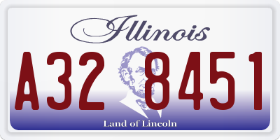 IL license plate A328451