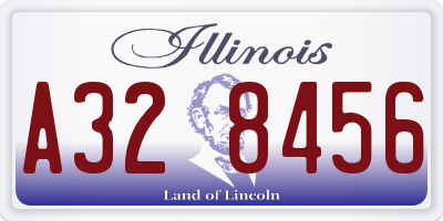 IL license plate A328456
