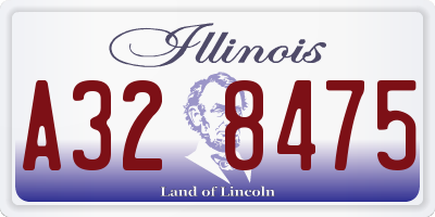 IL license plate A328475
