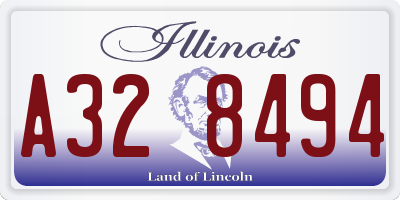 IL license plate A328494
