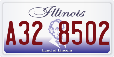 IL license plate A328502