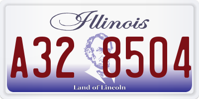 IL license plate A328504