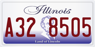 IL license plate A328505