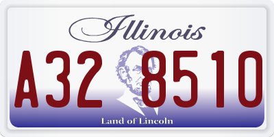 IL license plate A328510