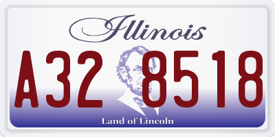 IL license plate A328518