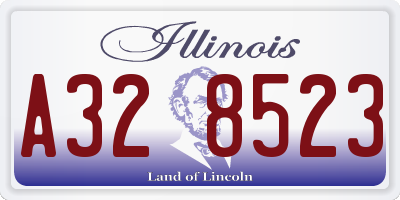 IL license plate A328523