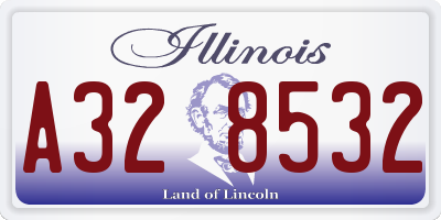 IL license plate A328532