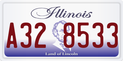 IL license plate A328533