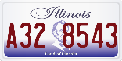 IL license plate A328543