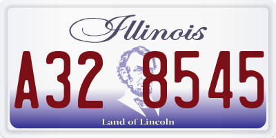 IL license plate A328545
