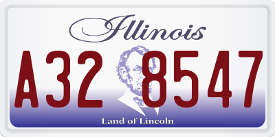IL license plate A328547