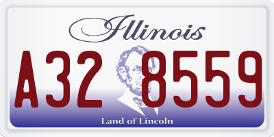 IL license plate A328559