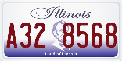IL license plate A328568