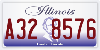 IL license plate A328576