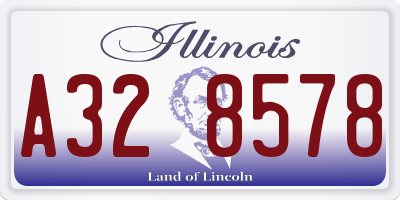 IL license plate A328578
