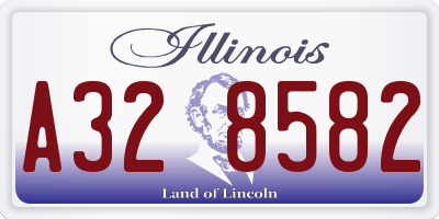IL license plate A328582