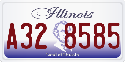 IL license plate A328585