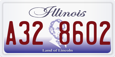 IL license plate A328602