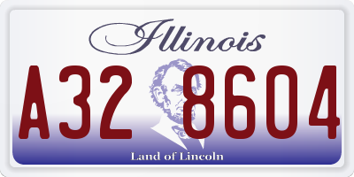 IL license plate A328604