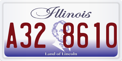 IL license plate A328610