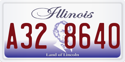 IL license plate A328640