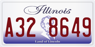 IL license plate A328649