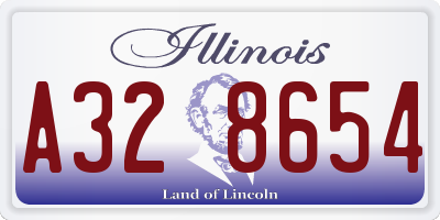 IL license plate A328654