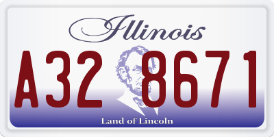 IL license plate A328671