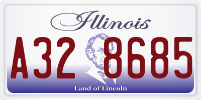 IL license plate A328685