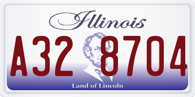 IL license plate A328704