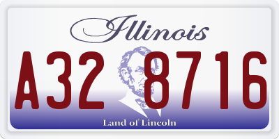 IL license plate A328716