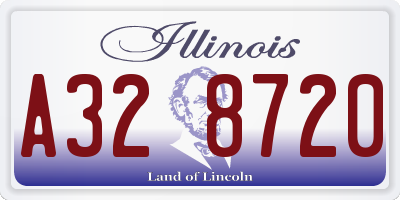 IL license plate A328720