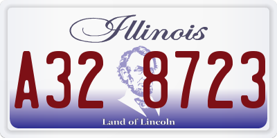 IL license plate A328723