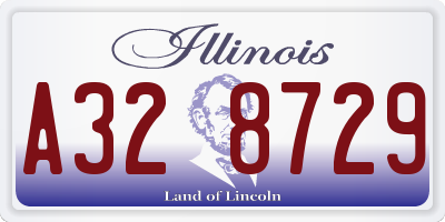 IL license plate A328729