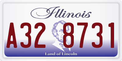 IL license plate A328731
