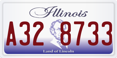IL license plate A328733